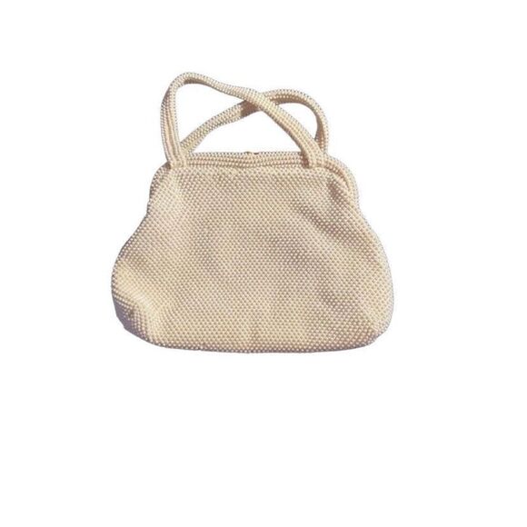 Richere Walborg vintage 60s beaded white purse evening bag - Picture 1 of 8